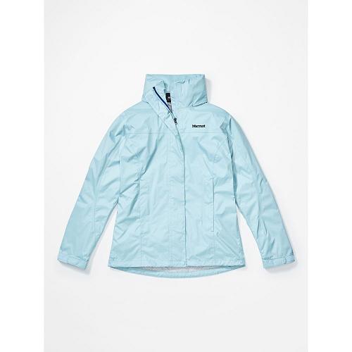 Marmot Rain Jacket Light Blue NZ - PreCip Eco Jackets Womens NZ8071543